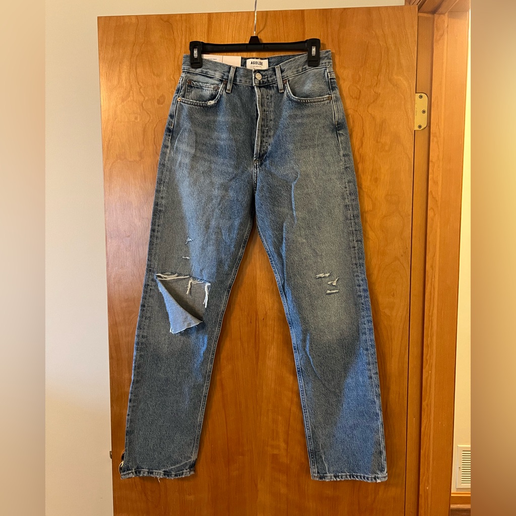 Agolde Jeans 90s Pinch Waist High Rise Straight Organic Cotton Denim Nwt Size 26